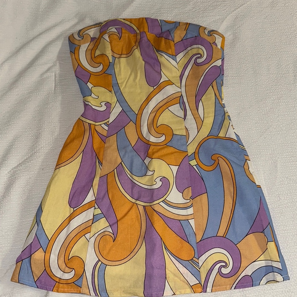 70s themed mini dress